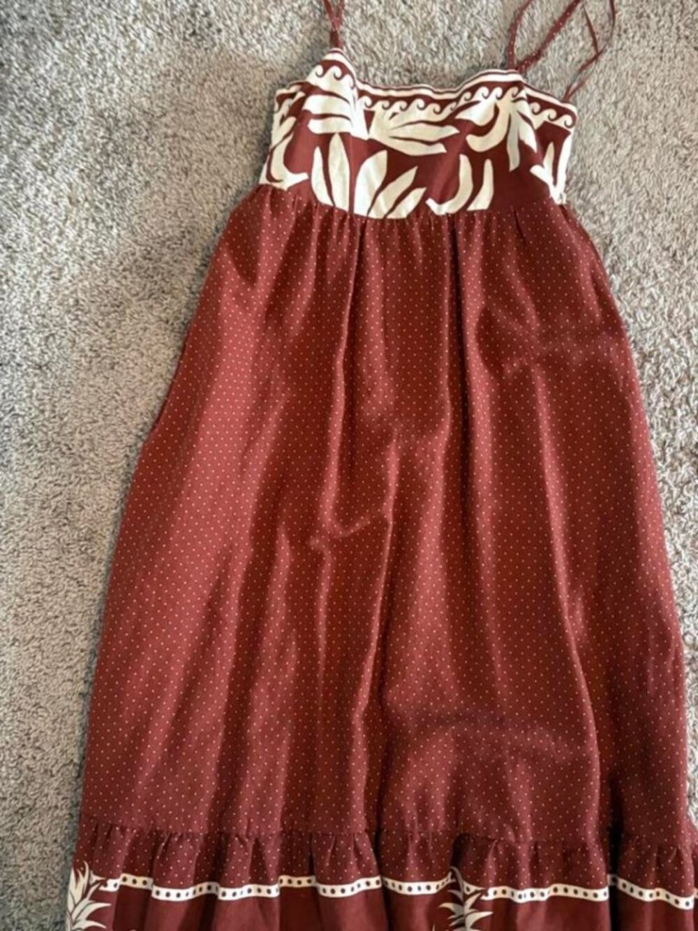 Rachel Zoe Women's Burgundy and Brown Dress